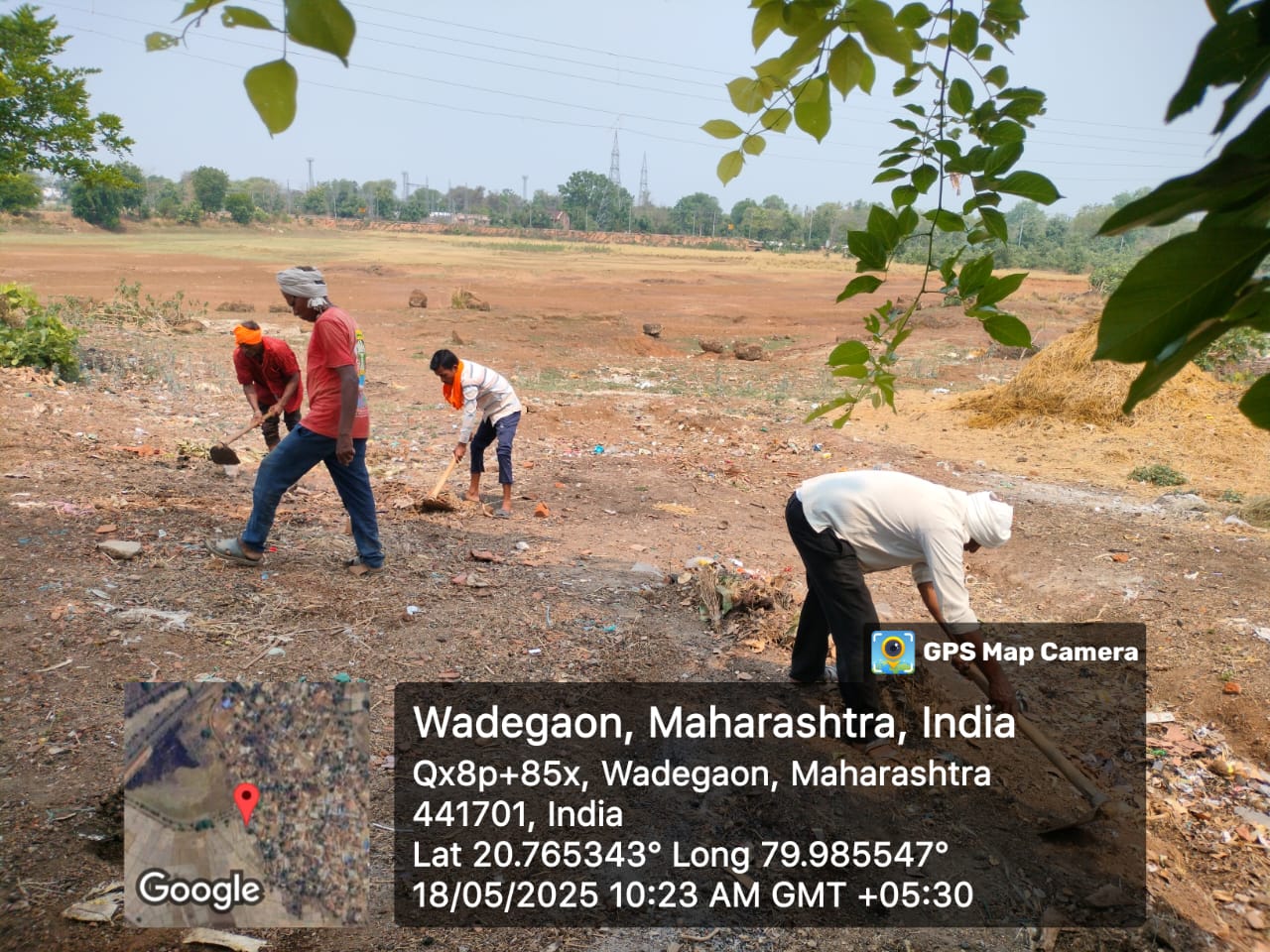 युवक मंडळाचा वृक्षारोपण उपक्रम